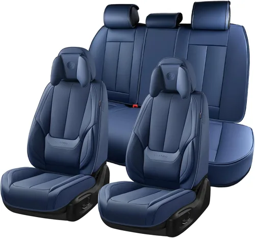 Miniatura 27 de Coverado Juego completo de fundas de asiento de automóvil, fundas de asiento para automóviles, fundas de asiento de coche beige para asientos