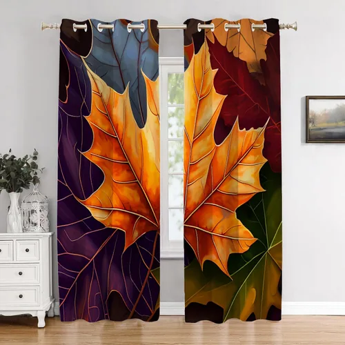 Miniatura 43 de Cortinas opacas de cocina con pintura al óleo de Europa rosa y negra para ventanas, cenefas opacas modernas de torre Eiffel de poliéster multicapa