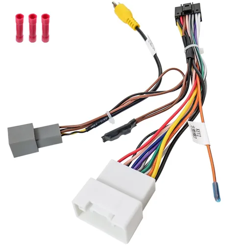 Miniatura 7 de Arnés de cables de radio de 20 pines para kit de adaptador de cableado de estéreo Mitsubishi, arnés de cableado de radio Android con conector RCA