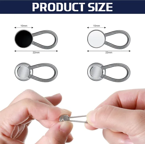 Miniatura 2 de Canlierr 20 Pcs Extender Button Set Includes Elastic Waist Button and Comfy Collar Extender for Clothing Supplies