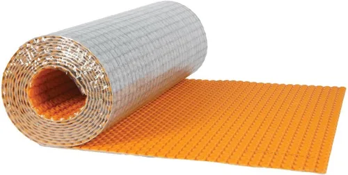 Schluter Ditra-Heat-Duo-PS - Membrana de desacoplamiento con control de sonido y rotura térmica, ideal para construcción de varios pisos, grosor de