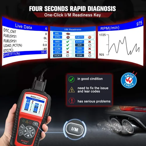 Miniatura 4 de Herramienta de escaneo con 6 modalidades Autel AL519 Autolink mejorado OBD