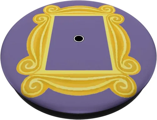 Miniatura 2 de Marco amarillo de puerta morada, mirilla, regalo divertido, PopSockets estándar PopGrip