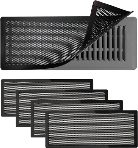 Miniatura 13 de 4 PCS Cubiertas Magnéticas de Ventilación Blancas - 5.5x12 Cubiertas Magnéticas de Ventilación con Pantalla de Malla para Registros de Blanco malla