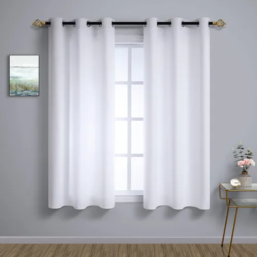 Miniatura 9 de Mrs.Naturall Cortinas Azul Real para Dormitorio, Cortinas Opacas Cortas Medianas Azul Cobalto para Cocina Decoración de Habitación de Adolescentes