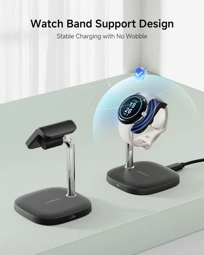 Miniatura 6 de SwanScout Soporte cargador para Google Pixel Watch 3/2 (no para Pixel Watch 1), SwanScout 505G2, carga rápida para Google Pixel W atch 3/2 (negro)