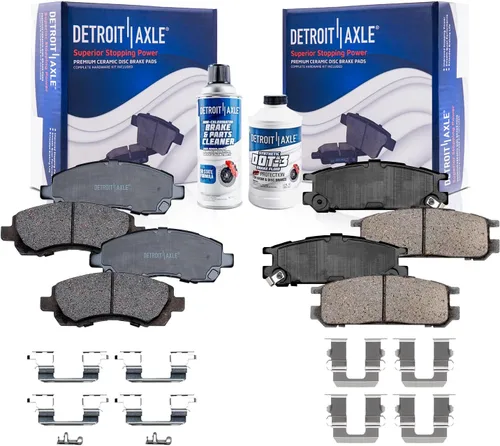 Miniatura 126 de Detroit Axle - Pinza de disco del lado del acompañante + pastillas de freno de cerámica de repuesto para Lexus HS250H Toyota RAV4 Prius V Scion xB