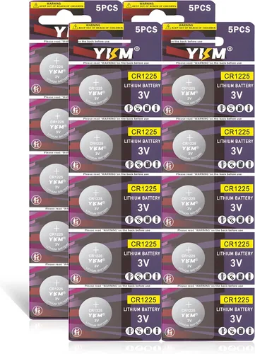 Miniatura 10 de YKM Paquete de 5 baterías de litio CR1225 BR1225 3V CR 1225 para termómetro