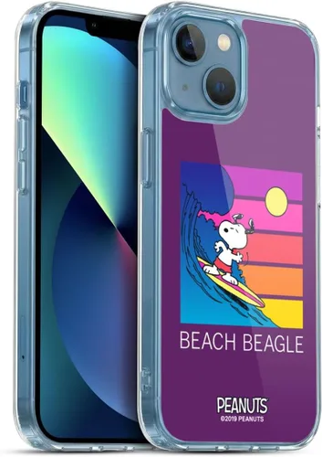 Miniatura 161 de Head Case Designs Peanuts Tropical Surf Snoopy Aloha Disco Gel Funda con licencia oficial [protección de grado militar] compatible con Apple iPhone