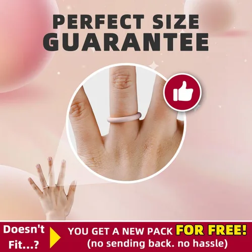 Miniatura 2 de Egnaro - Anillos de boda de goma de silicona para mujer, delgados, apilables, anillo de promesa para hacer ejercicio, para regalo o aniversario