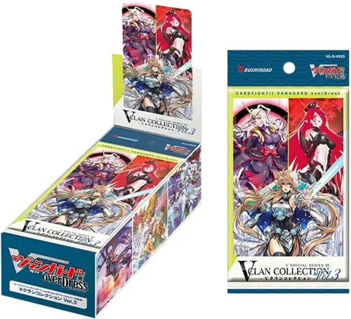 Miniatura 2 de Cardfight Vanguard VGE-D-VS03-EN Overdress-V Special Series-V Clan Collection Vol.3 Pantalla de 12 paquetes de refuerzo, multicolor