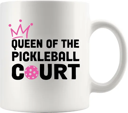 Miniatura 11 de Panvola Queen of the Pickleball Court Pickleball Regalos para mujeres, esposa, mamá, abuela, tía, novia, taza de cerámica regalos para amantes