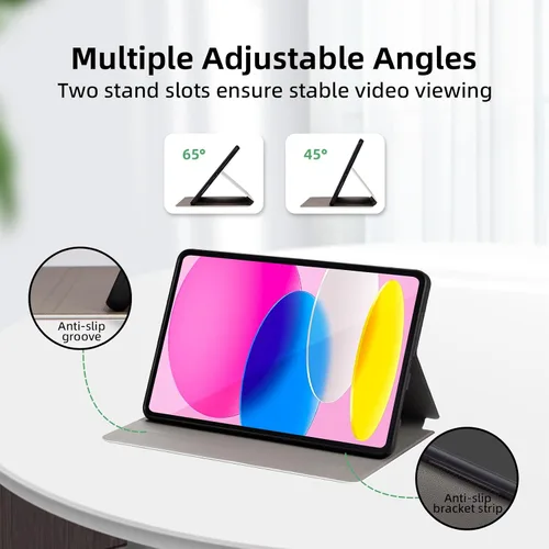 Miniatura 4 de Funda para iPad de 10.ª generación 2022, funda de 10.9 pulgadas, (Modelo: SM-A2696 A2757 A2777) Funda protectora de cuerpo completo a prueba