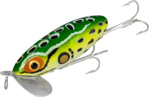 Miniatura 17 de Arbogast Jitterbug Topwater Bass - Señuelo de pesca para pesca nocturna Fire Tiger