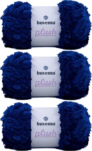 Miniatura 27 de Hilo de Pelo Sintético Super Suave y Grueso, Súper Suave y Esponjoso para Tejer, Crochet y Manualidades, 100 Gramos (3.53 Onzas) 109 Yardas