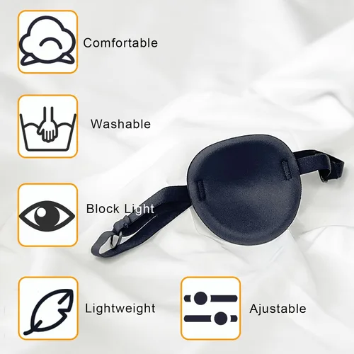 Miniatura 4 de 5 parches para los ojos, parches para los ojos súper suaves, parche médico ajustable para adultos y niños, parches de ambliopía para ojos perezosos