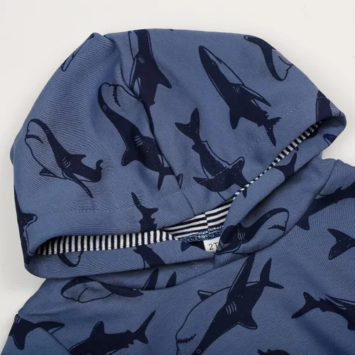 Miniatura 3 de Akyzic Sudadera con capucha para bebés y niños, diseño de dinosaurios, con bolsillo, sudadera cálida para niños
