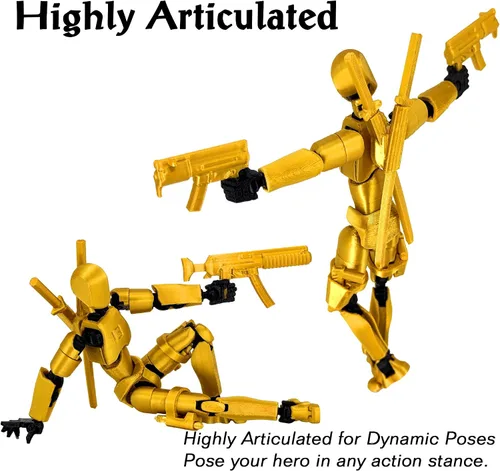 Miniatura 5 de Gatling Gun T13 Titan 13 Juego de Figuras de Acción【Ensamblado】, Figura de Acción de Robot Impresa en 3D robo 13 Juguetes Fidget de Acción Figura