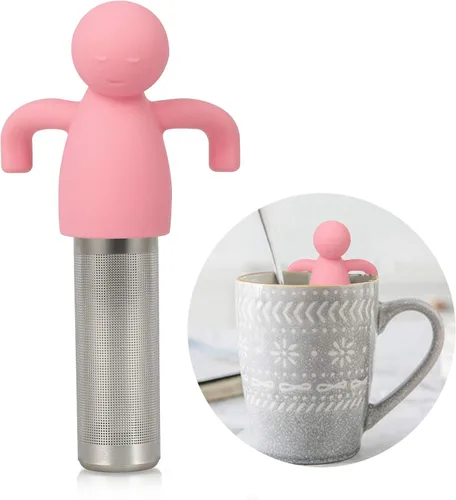 Miniatura 11 de Leden Infusor de té para té de hojas sueltas Lindo Colador de Té Bola de Acero Inoxidable Malla Extra Fina Filtro Empinador de Té para Taza Mug