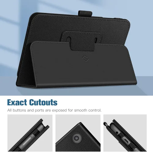 Miniatura 7 de Fintie Funda tipo folio para tablet Fire 7 (12ª generación, versión 2022), último modelo, piel vegana de alta calidad, delgada, plegable