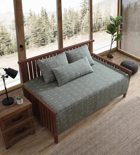 Miniatura 6 de Eddie Bauer - Juego de cama de día, ropa de cama reversible de algodón con fundas a juego y funda de almohada decorativa, juego de cama de lujo