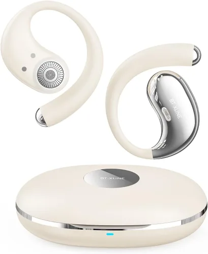 Miniatura 10 de Auriculares Bluetooth de oreja abierta, Bluetooth 6.0, auriculares de oreja abierta, tiempo de reproducción de 36 horas, gancho flexible para Rosa