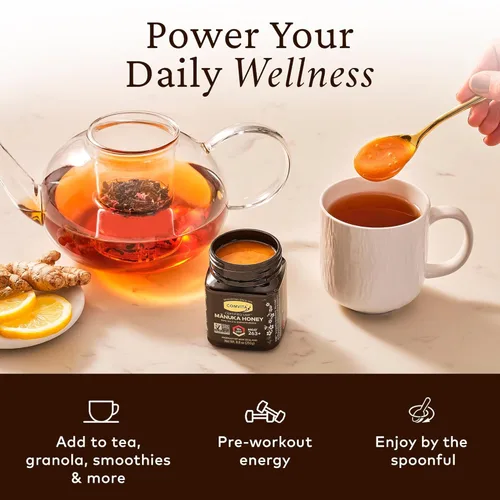 Miniatura 6 de Comvita Miel de Manuka UMF 10+ (MGO 263+) - Miel de Manuka Cruda de Nueva Zelanda, Pura y Sin Pasteurizar, Superalimento para la Salud Inmunológica