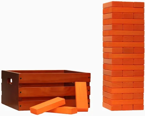 Miniatura 20 de Tailgating Pros Maderas gigantes de primera calidad con caja manchada: ¡elige los colores de tu equipo! Juego gigante para patio al aire libre
