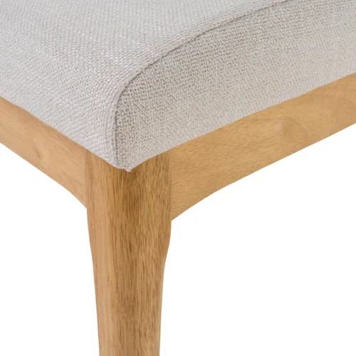 Miniatura 6 de Christopher Knight Home Kwame - Juego de comedor rectangular de 50 pulgadas, juego de 5 piezas, roble natural y beige claro