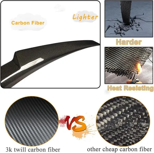 Miniatura 4 de Alerón F36 de fibra de carbono real compatible con BMW Serie 4 F36 2014-2020 de 4 puertas Gran Coupé