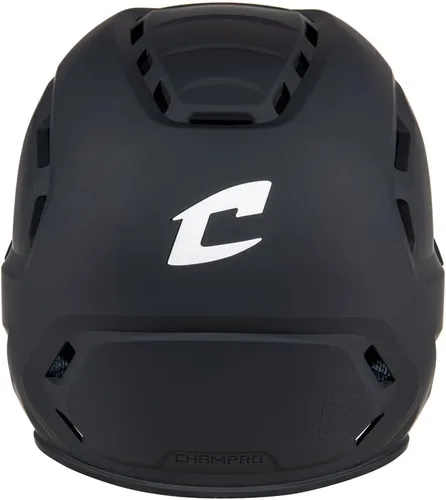 Miniatura 3 de Champro HXE - Casco de bateo de béisbol mate con protector de mandíbula