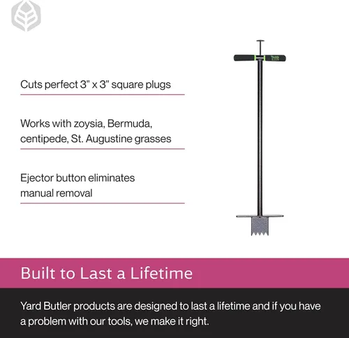 Miniatura 4 de Lewis Lifetime Tools SP-33 - Taponador y sembrador de césped, Multicolor