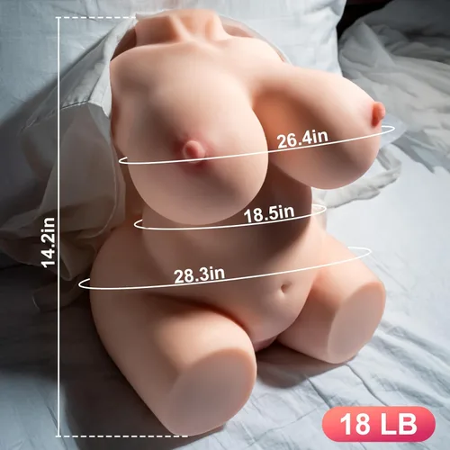 Miniatura 4 de Muñecas sexuales masculinas de 18 libras, juguetes sexuales AUSLOVE Curvy BBW con pechos suaves y trasero grande, sensación de piel realista, vagina