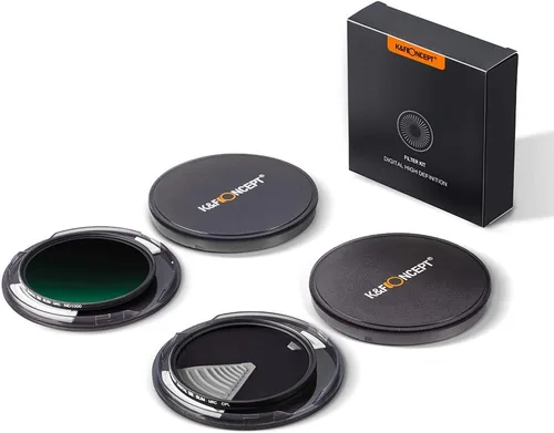 Miniatura 7 de K&F Concept Kit de filtro de lente CPL ND1000 de 1.457 in (2 piezas) de densidad neutra ND1000 + filtro polarizador circular con 24 recubrimientos