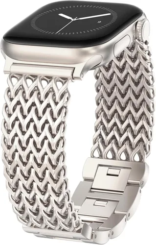 Miniatura 12 de WINGLE for Apple Watch Band Women 38mm 40mm 41mm 42mm 44mm 45mm 46mm 49mm Series 11 10 9 8 7 6 5 4 3 2 1 SE 3/2/1, Dressy Band Stainless Steel Chain