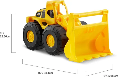 Miniatura 2 de CAT Juguetes de Construcción, Plataformas Duras Camión Volquete y Cargador de 15 Pulgadas, Juego de Juguetes 2 Piezas para Edades de 2+, Vehículo