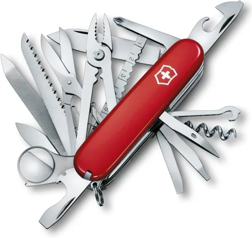 Miniatura 3 de Victorinox Swiss Champ Wood, Swiss Army, Cuchillo de bolsillo multifuncional 33 funciones, multiherramienta suiza