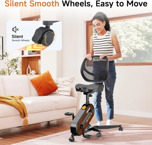 Miniatura 4 de Silla de fitness de oficina para bicicleta estática Negro