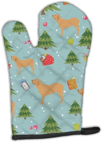Miniatura 203 de Caroline's Treasures BB4872OVMT - Guante de horno de Navidad Affenpinscher resistente al calor, grueso para sartenes calientes y horno, manopla