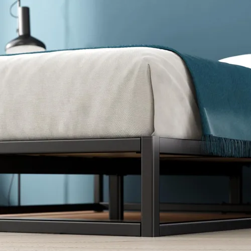 Miniatura 5 de Zinus Joseph - Marco de cama de plataforma de 10 pulgadas, soporte de listones de madera, no necesita somier, embalaje ecológico WonderBox(TM)