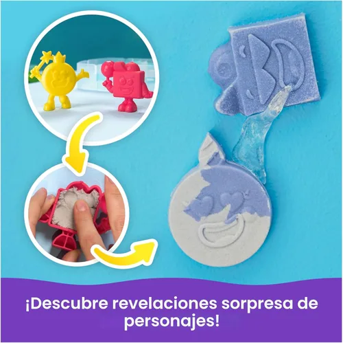 Miniatura 3 de Kinetic Sand, Splash - Estuche para principiantes con arena de juego que cambia de color de 6 onzas, 3 herramientas y moldes, almacenamiento