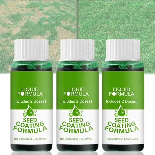 Miniatura 10 de Spray verde de césped de siembra líquida, semillas de hierba líquida, espray de césped verde, juego de riego para el cuidado de semillas (5 unidades)