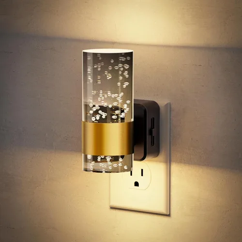 Miniatura 9 de JandCase Luz Nocturna de Vela, Luces Nocturnas que se Enchufan a la Pared, Blanco Suave 3000K, Brillo Ajustable 0-100LM, Sensor de Anochecer a