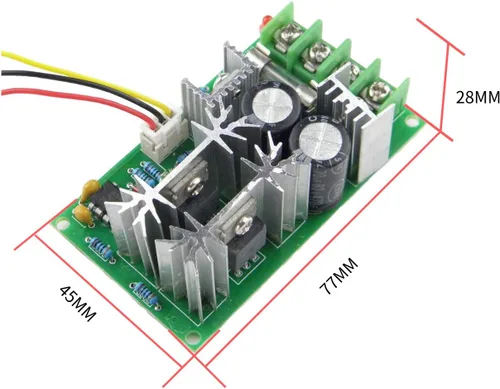 Miniatura 4 de CHANCS Motor de sierra 775 DC 24V 12000RPM Motor de engranaje de doble salida eje taladro Chuck Mini Sierra circular eléctrica DIY