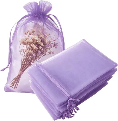 Miniatura 38 de Juego de 50 bolsas de organza de regalo con cordón azul aguamarina de 4 x 6 pulgadas para baby shower, Navidad, boda, recuerdos de fiesta, despedida