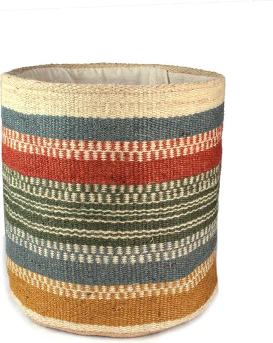 Miniatura 9 de Cesta de Maceta de Yute Resistente, Cesta Tejida Moderna, Maceta para Flores, Maceteros de Interior para Suelo, Cesta Organizadora de Almacenamiento