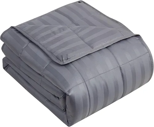 Miniatura 19 de yescool - Manta con peso, 7 libras, fresca, transpirable, con cuentas de cristal prémium, lavable a máquina, para dormir, 60-90 libras, 41 x 60 Gris