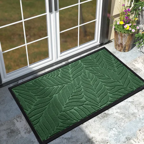 Miniatura 10 de Yimobra Tapete para puerta delantera para interiores y exteriores, 29.5 x 17 pulgadas, impermeable, para todas las estaciones, para entrada