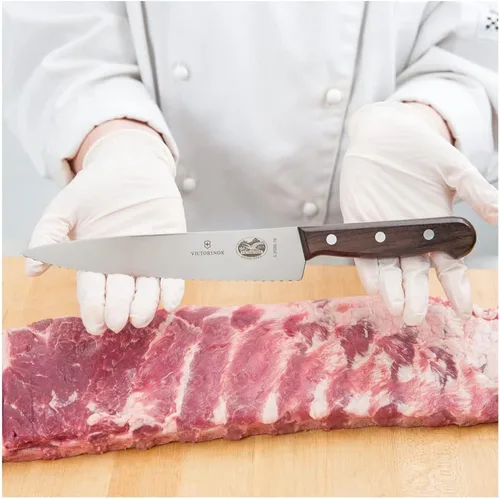 Miniatura 2 de Victorinox Cuchillo de chef con borde ondulado de 7-1/2 pulgadas, mango de palisandro
