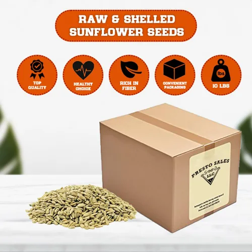 Miniatura 3 de Presto Sales LLC - Semillas de girasol, sin cáscara, de primera calidad, aptas para el uso de la cocina, veganas, empaquetadas en bolsa resellable